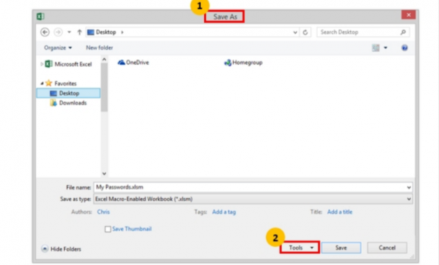 melindungi file excel dengan password