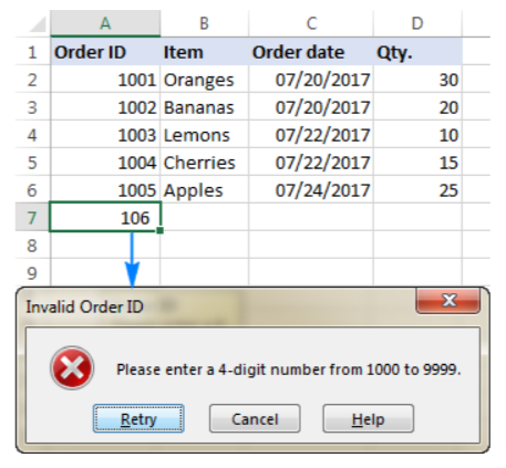 tutorial excel validasi data